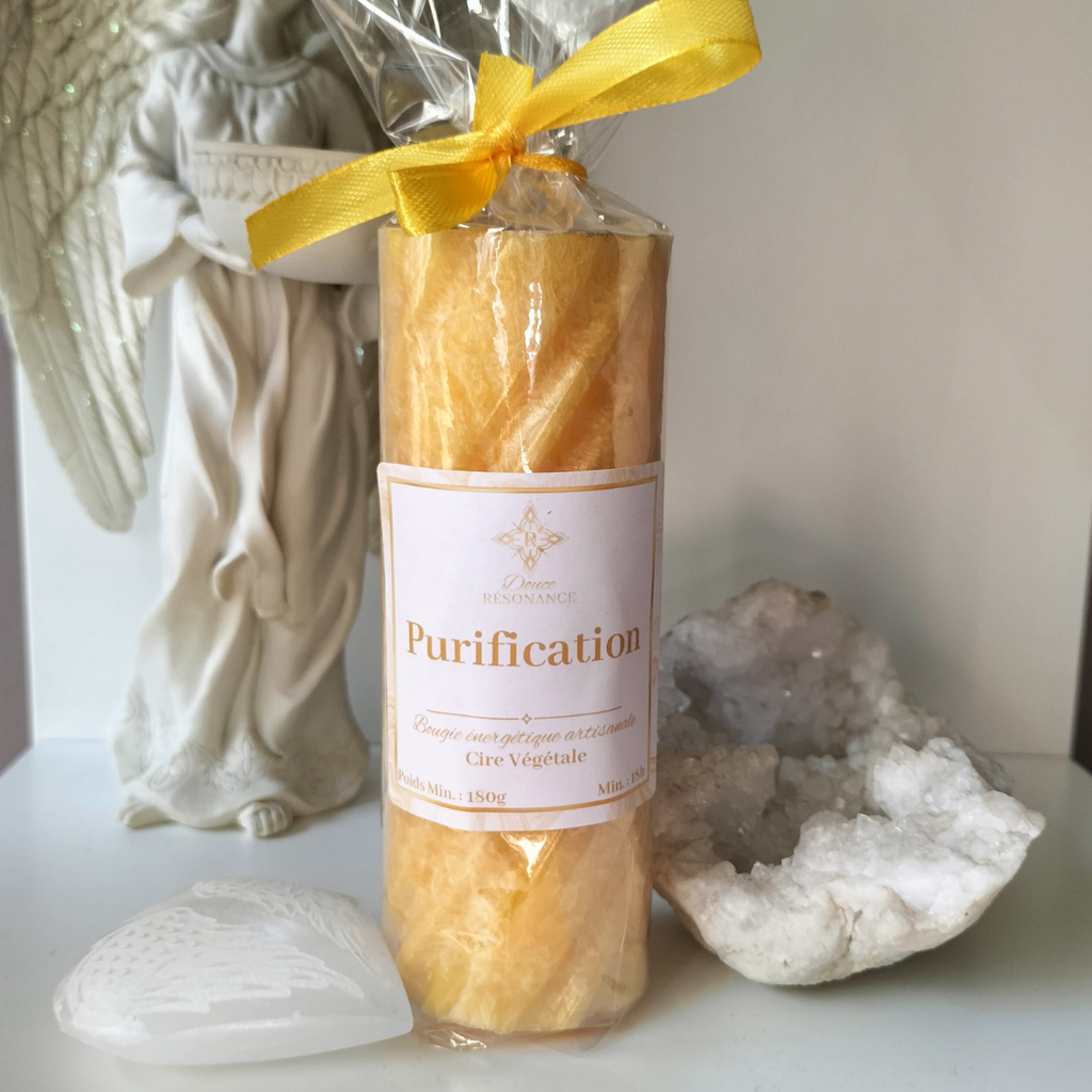 Purification - Bougie énergétique artisanale