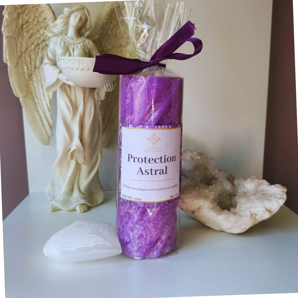 Protection Astral - Bougie énergétique artisanale